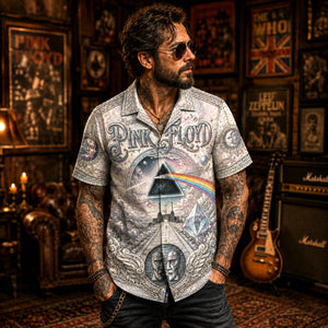 Pink Floyd Hawaiian Shirt, Comfortably Numb Button Up, The Wall Music Fan Gift