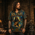 Rush Hawaiian Shirt, Signals Era Prog Button Up, Subdivisions Rock Fan Gift