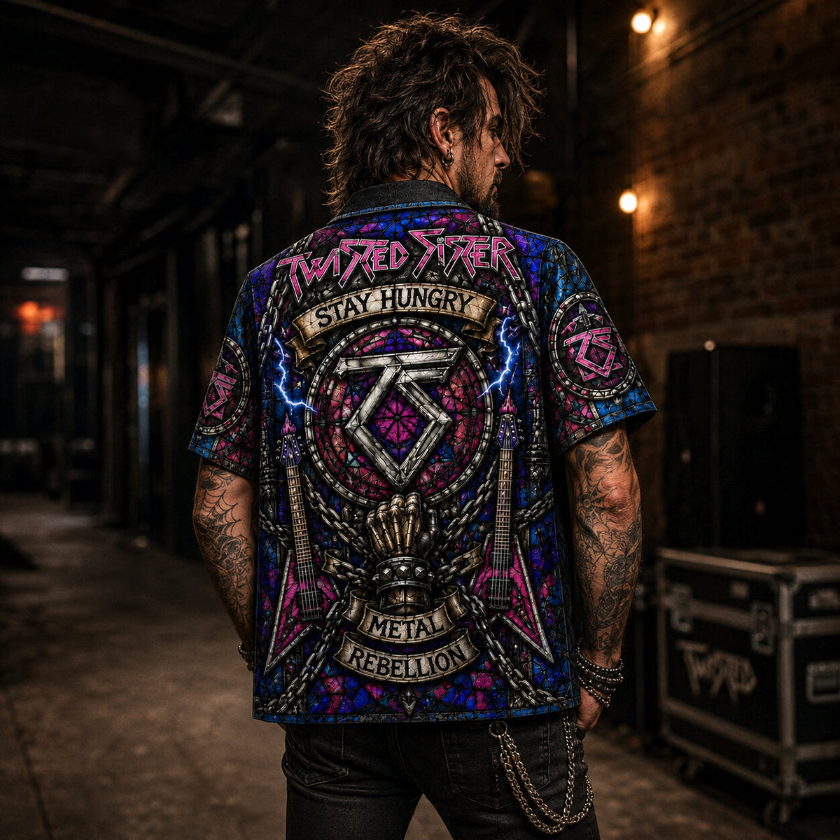 Twisted Sister Hawaiian Shirt, Stay Hungry Glam Metal Button Up, Were Not Gonna Take It Fan Gift