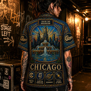 Chicago Band Hawaiian Shirt, Horn Rock Classics Button Up, Windy City Music Fan Gift