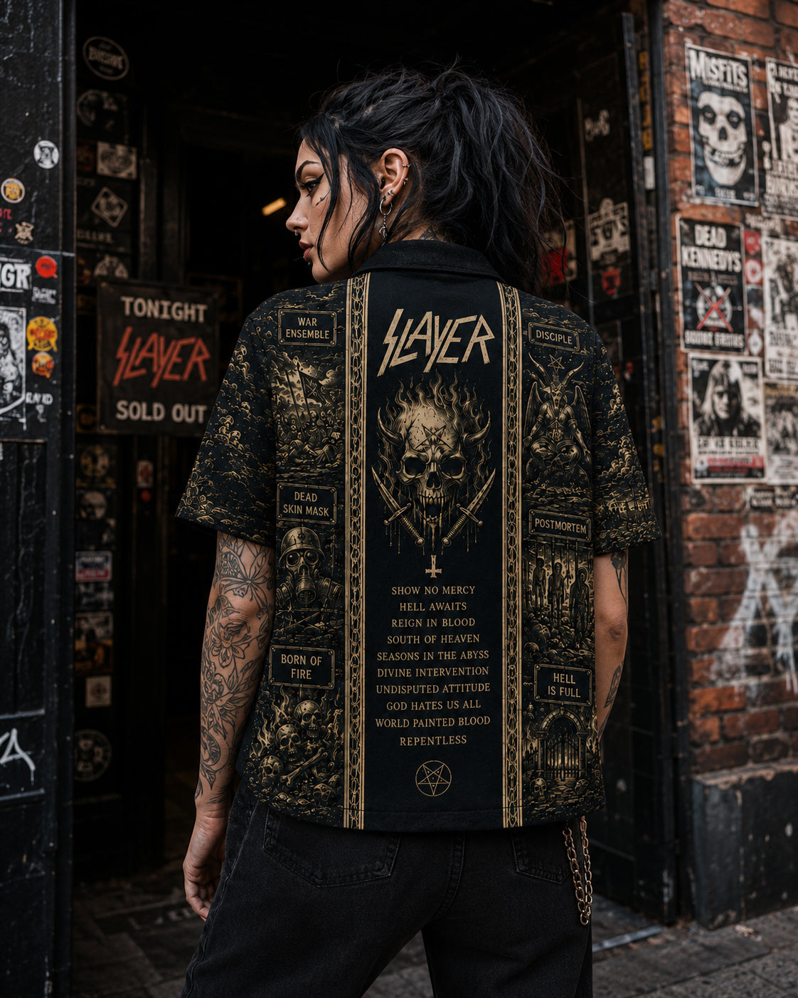 Slayer Luxury Hawaiian Shirt, Stage Ready Rock Button Up, Festival Music Collector Gift