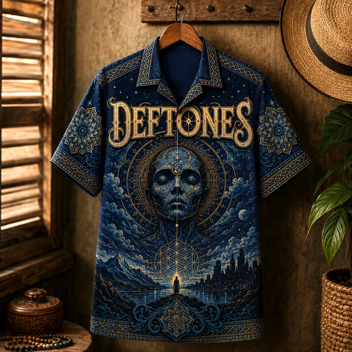 Deftones Hawaiian Shirt, Gore Era Alt Rock Button Up, Phantom Bride Fan Gift