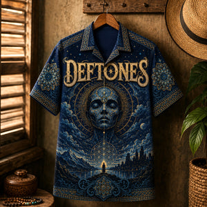 Deftones Hawaiian Shirt, Gore Era Alt Rock Button Up, Phantom Bride Fan Gift
