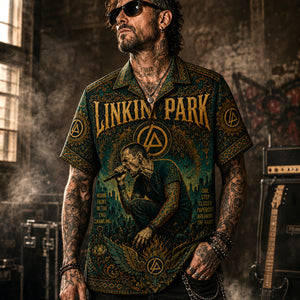 Linkin Park Hawaiian Shirt, A Thousand Suns Button Up, Alternative Rock Collector Gift