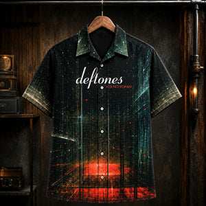 Deftones Koi No Yokan Hawaiian Shirt, 2012 Alternative Metal Button Up, Chino Moreno Swerve City Era