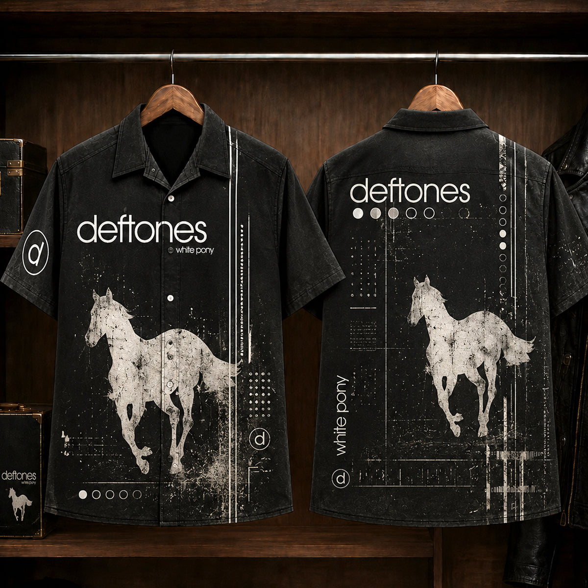 Deftones White Pony 2000 Hawaiian Shirt, Alternative Metal Button Up, Chino Moreno White Pony Era
