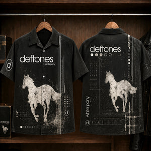 Deftones White Pony 2000 Hawaiian Shirt, Alternative Metal Button Up, Chino Moreno White Pony Era
