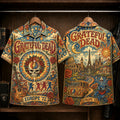 Grateful Dead Europe '72 Hawaiian Shirt, Psychedelic Rock Button Up, Europe 72 Tour Jerry Garcia Era
