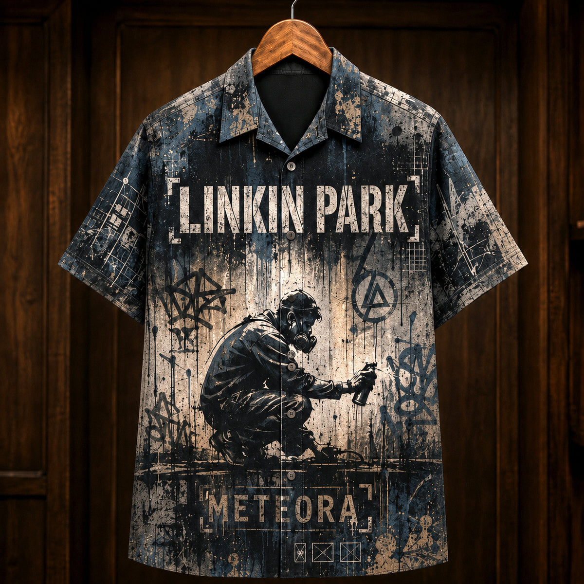 Linkin Park Meteora 2003 Hawaiian Shirt, Nu Metal Alternative Rock Button Up, Chester Bennington Numb Era