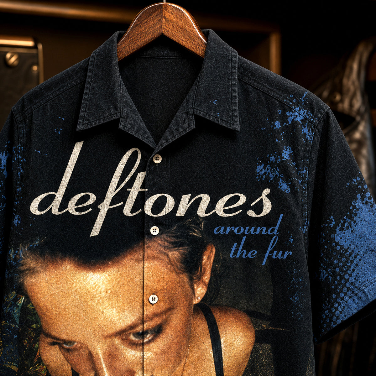 Deftones Around the Fur Hawaiian Shirt, 1997 Alternative Metal Button Up, Chino Moreno My Own Summer Era