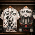 Pink Floyd The Wall Hawaiian Shirt, 1979 Album Inspired Button Up, Roger Waters Another Brick in the Wall Era