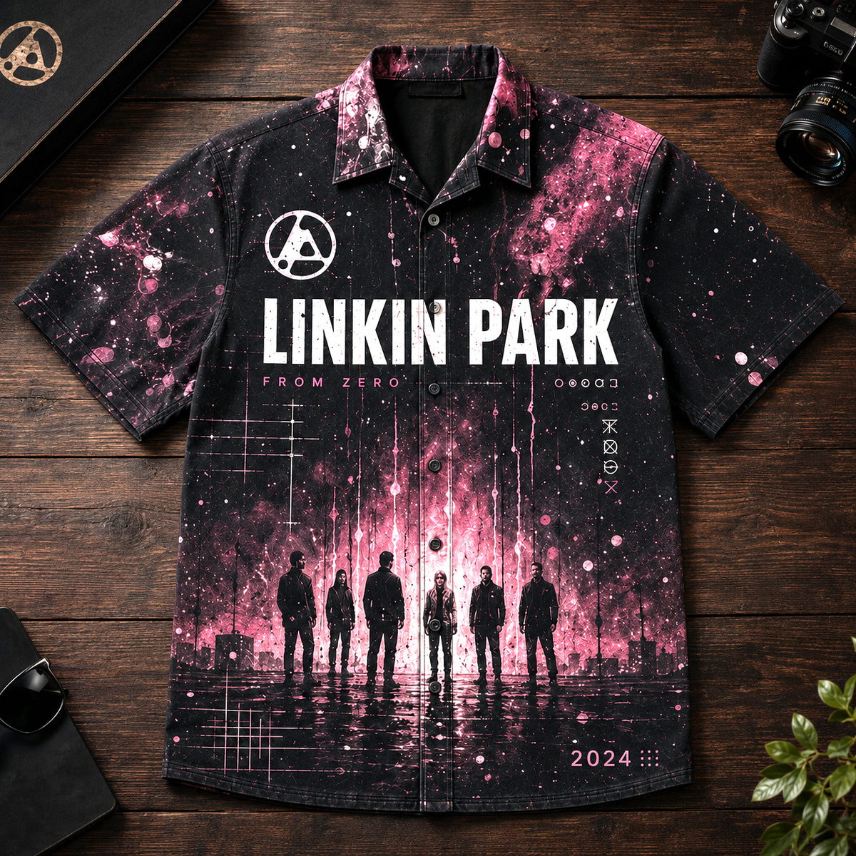 Linkin Park From Zero 2024 Hawaiian Shirt, Alternative Rock Button Up, Emily Armstrong New Era