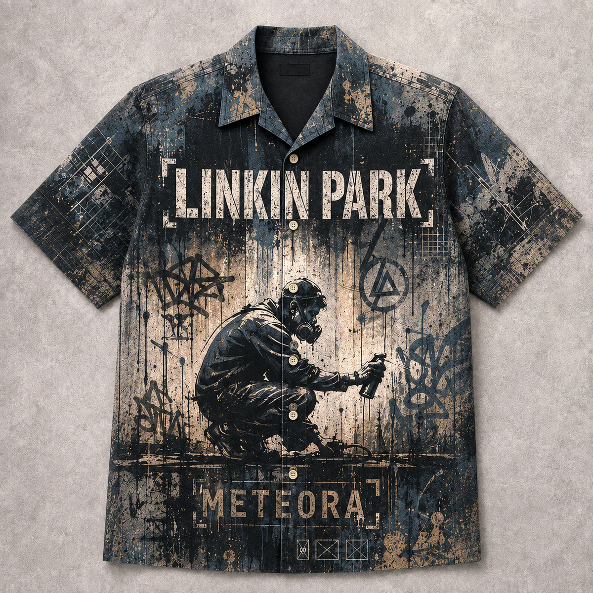Linkin Park Meteora 2003 Hawaiian Shirt, Nu Metal Alternative Rock Button Up, Chester Bennington Numb Era