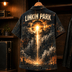Linkin Park A Thousand Suns Hawaiian Shirt, 2010 Alternative Rock Button Up, Chester Bennington The Catalyst Era
