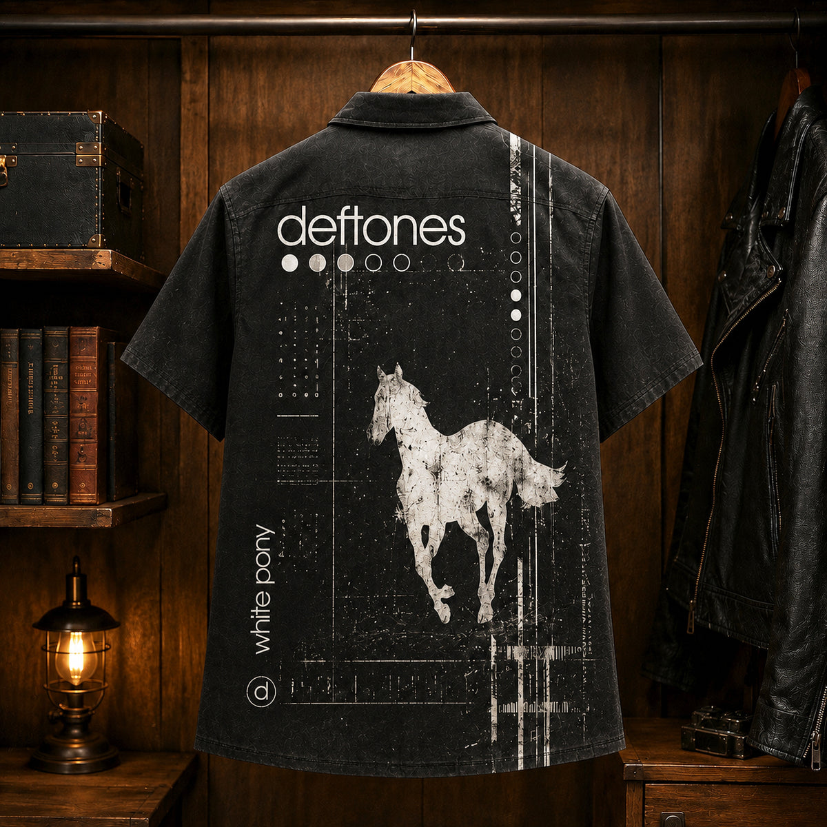 Deftones White Pony 2000 Hawaiian Shirt, Alternative Metal Button Up, Chino Moreno White Pony Era