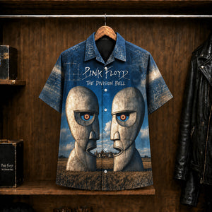 Pink Floyd The Division Bell Hawaiian Shirt, 1994 Album Inspired Button Up, David Gilmour 1994 Tour Era