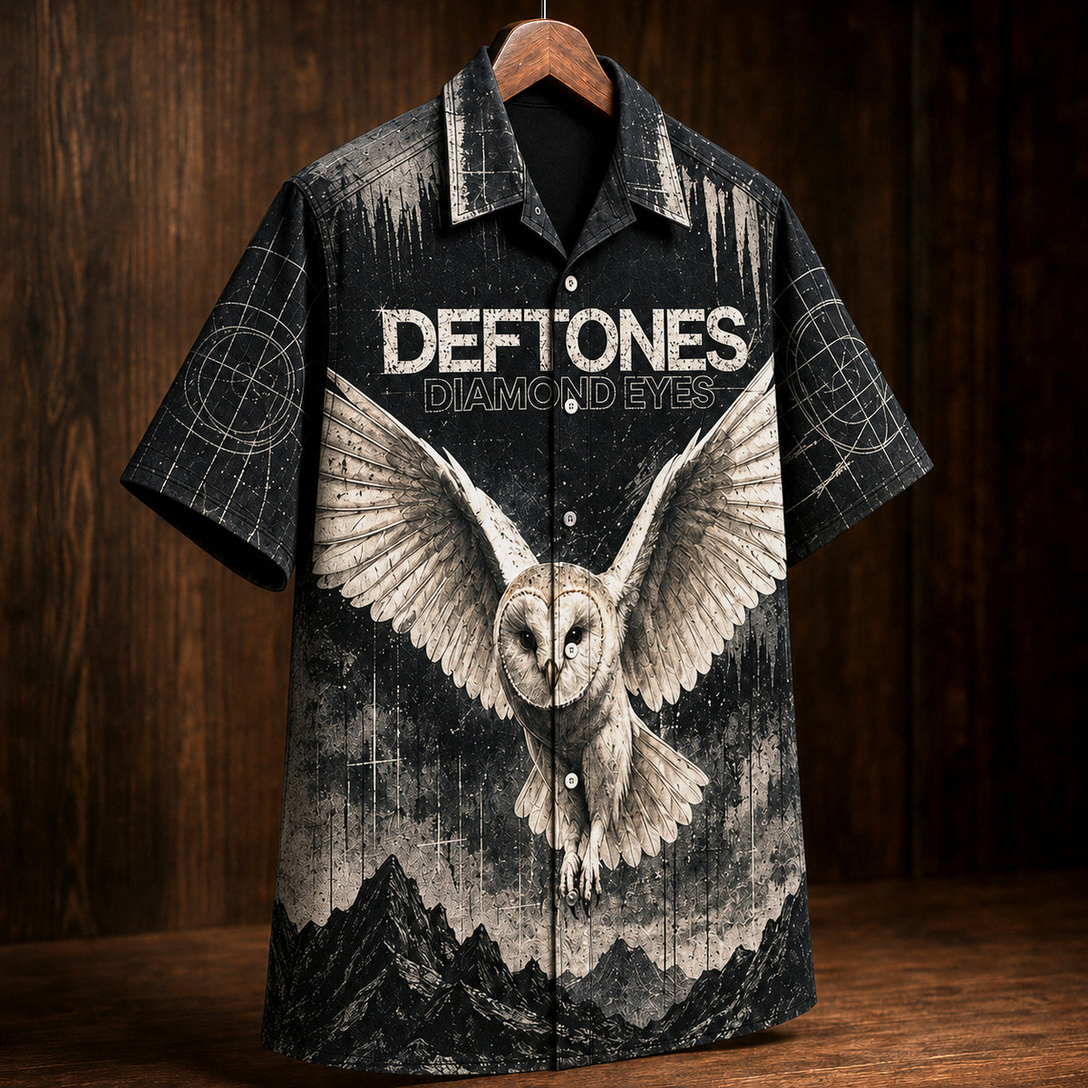 Deftones Diamond Eyes Hawaiian Shirt, 2010 Alternative Metal Button Up, Chino Moreno Sextape Era