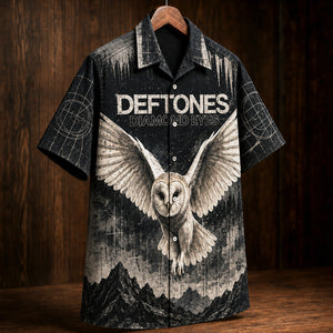Deftones Diamond Eyes Hawaiian Shirt, 2010 Alternative Metal Button Up, Chino Moreno Sextape Era