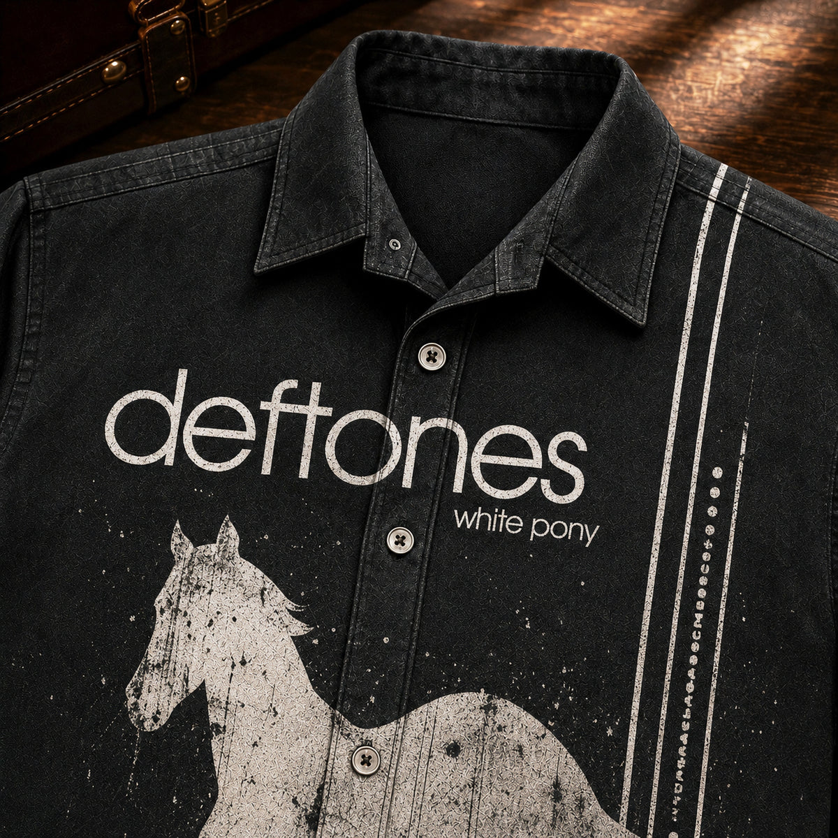 Deftones White Pony 2000 Hawaiian Shirt, Alternative Metal Button Up, Chino Moreno White Pony Era