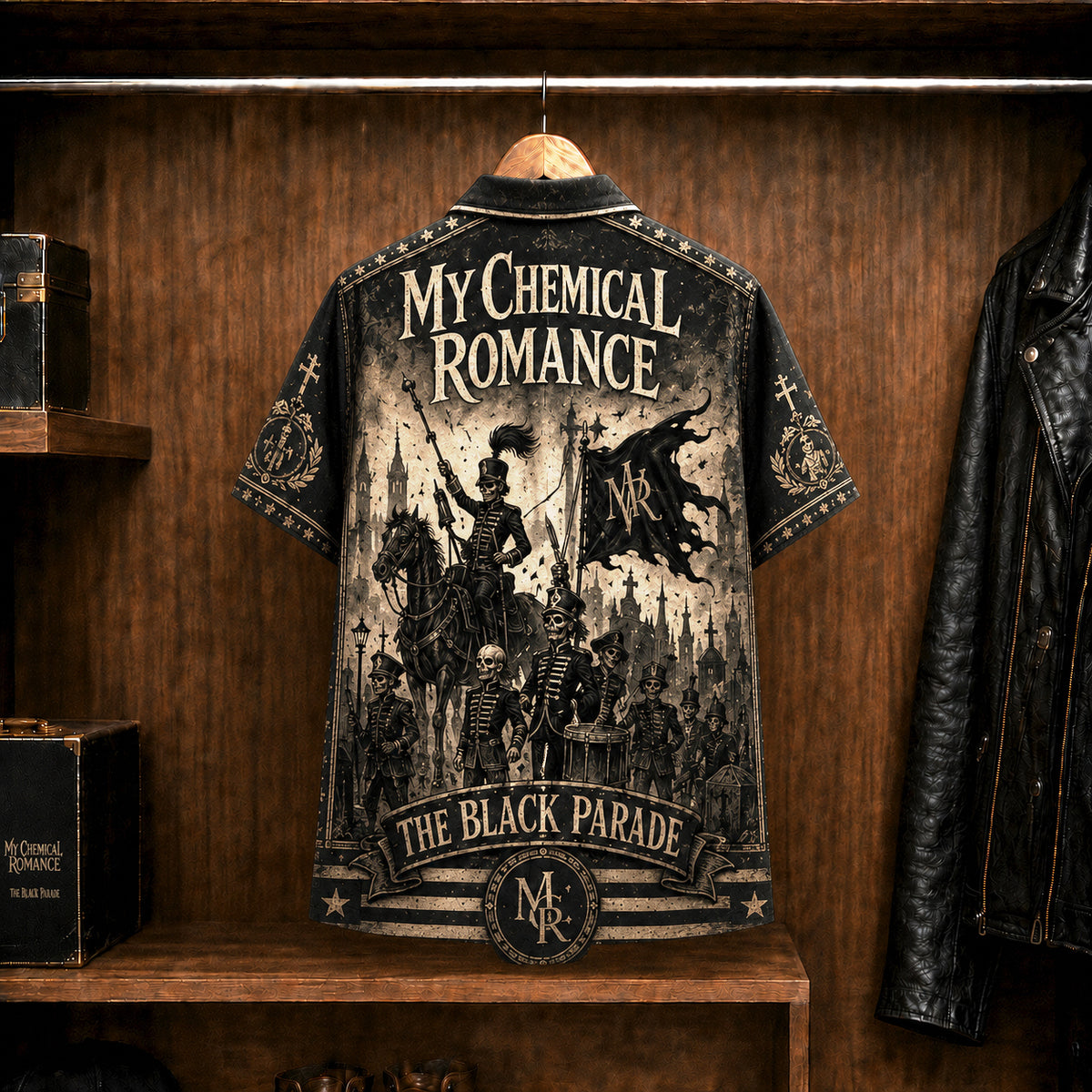 My Chemical Romance The Black Parade 2006 Hawaiian Shirt, Emo Rock Button Up, Gerard Way Welcome to the Black Parade Era