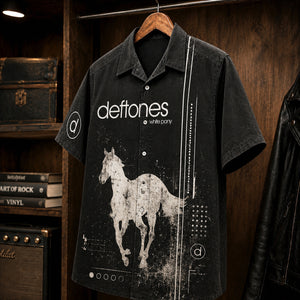 Deftones White Pony 2000 Hawaiian Shirt, Alternative Metal Button Up, Chino Moreno White Pony Era