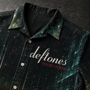 Deftones Koi No Yokan Hawaiian Shirt, 2012 Alternative Metal Button Up, Chino Moreno Swerve City Era