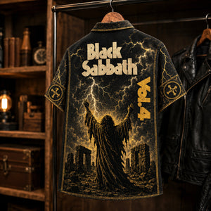 Black Sabbath Vol. 4 1972 Hawaiian Shirt, Heavy Metal Button Up, Ozzy Osbourne Snowblind Era