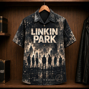 Linkin Park Minutes to Midnight Hawaiian Shirt, 2007 Alternative Rock Button Up, Chester Bennington What I've Done Era