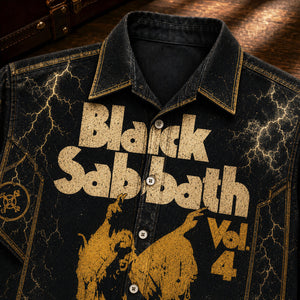 Black Sabbath Vol. 4 1972 Hawaiian Shirt, Heavy Metal Button Up, Ozzy Osbourne Snowblind Era
