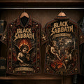 Black Sabbath Heaven and Hell 1980 Hawaiian Shirt, Heavy Metal Button Up, Ronnie James Dio Era