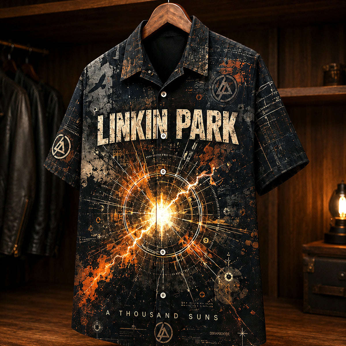 Linkin Park A Thousand Suns Hawaiian Shirt, 2010 Alternative Rock Button Up, Chester Bennington The Catalyst Era