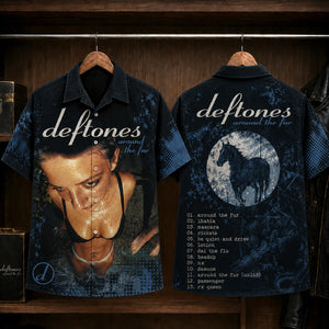 Deftones Around the Fur Hawaiian Shirt, 1997 Alternative Metal Button Up, Chino Moreno My Own Summer Era