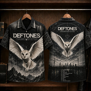 Deftones Diamond Eyes Hawaiian Shirt, 2010 Alternative Metal Button Up, Chino Moreno Sextape Era