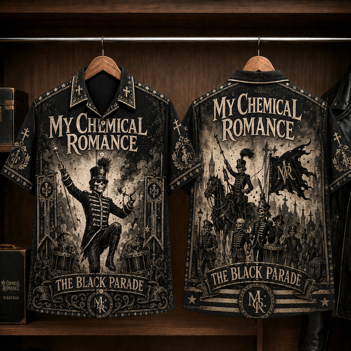 My Chemical Romance The Black Parade 2006 Hawaiian Shirt, Emo Rock Button Up, Gerard Way Welcome to the Black Parade Era