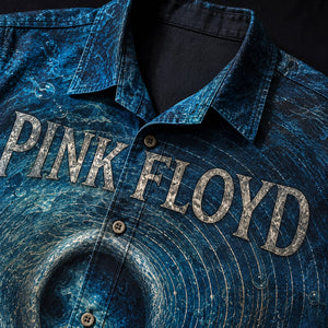 Pink Floyd Meddle Hawaiian Shirt, 1971 Progressive Rock Button Up, Echoes Progressive Rock Era