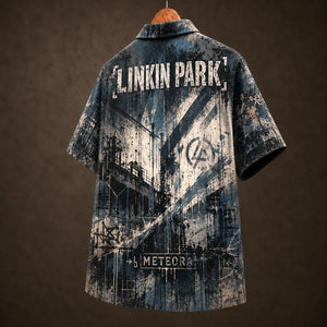 Linkin Park Meteora 2003 Hawaiian Shirt, Nu Metal Alternative Rock Button Up, Chester Bennington Numb Era