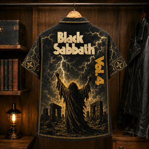 Black Sabbath Vol. 4 1972 Hawaiian Shirt, Heavy Metal Button Up, Ozzy Osbourne Snowblind Era