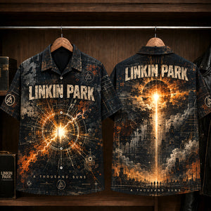 Linkin Park A Thousand Suns Hawaiian Shirt, 2010 Alternative Rock Button Up, Chester Bennington The Catalyst Era