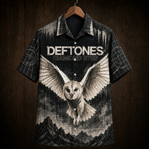 Deftones Diamond Eyes Hawaiian Shirt, 2010 Alternative Metal Button Up, Chino Moreno Sextape Era
