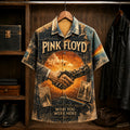 Pink Floyd Wish You Were Here Hawaiian Shirt, 1975 Album Inspired Button Up, Shine On You Crazy Diamond Era