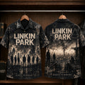 Linkin Park Minutes to Midnight Hawaiian Shirt, 2007 Alternative Rock Button Up, Chester Bennington What I've Done Era