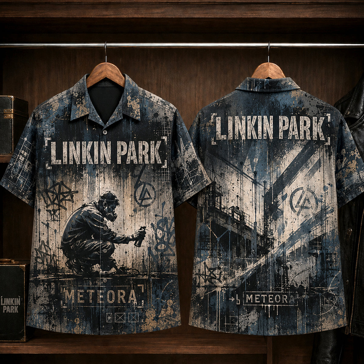 Linkin Park Meteora 2003 Hawaiian Shirt, Nu Metal Alternative Rock Button Up, Chester Bennington Numb Era