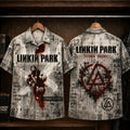 Linkin Park Hybrid Theory 2000 Hawaiian Shirt, Nu Metal Alternative Rock Button Up, Chester Bennington In the End Era