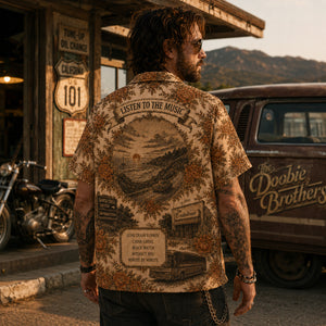 The Doobie Brothers Hawaiian Shirt, Stage Ready Rock Button Up, Festival Music Collector Gift