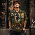 Jethro Tull Hawaiian Shirt, Aqualung Prog Rock Button Up, Flute Rock Music Fan Gift