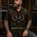 Motorhead Stained Glass Hawaiian Shirt, Ace of Spades Speed Rock Button Up, Lemmy Classic Metal Fan Gift
