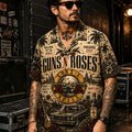 Guns N' Roses Paradise City Hawaiian Shirt, Appetite for Destruction Button Up, Paradise City Rock Fan Gift