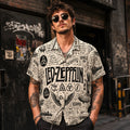 Led Zeppelin Classic Rock Hawaiian Shirt, Stairway to Heaven Rock Button Up, IV Classic Album Fan Gift