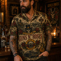 Gun N_ Roses Luxury Hawaiian Shirt, Appetite for Destruction Button Up, Paradise City Rock Fan Gift