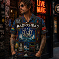Radiohead Hawaiian Shirt, OK Computer Alternative Rock Button Up, Kid A Music Collector Gift